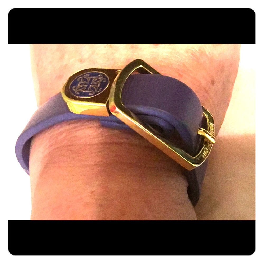 Rustic Cuff purple bracelet